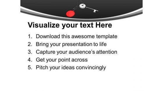 Key Ring With A Key Security PowerPoint Templates Ppt Backgrounds For Slides 0213