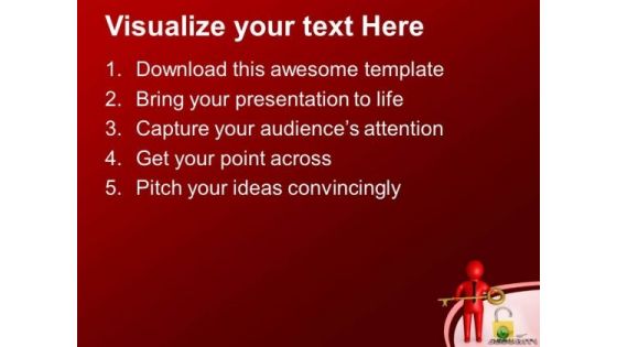 Key Security Concept For Protection PowerPoint Templates Ppt Backgrounds For Slides 0613