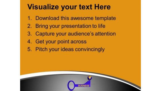 Key To Business Global Success PowerPoint Templates Ppt Backgrounds For Slides 0113