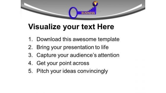 Key To Business Global Success PowerPoint Templates Ppt Backgrounds For Slides 0413