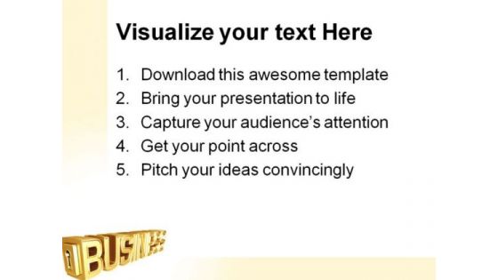 Key To Business PowerPoint Templates And PowerPoint Backgrounds 0711