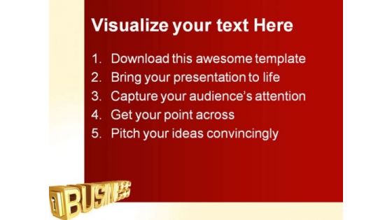 Key To Business PowerPoint Templates And PowerPoint Backgrounds 0711