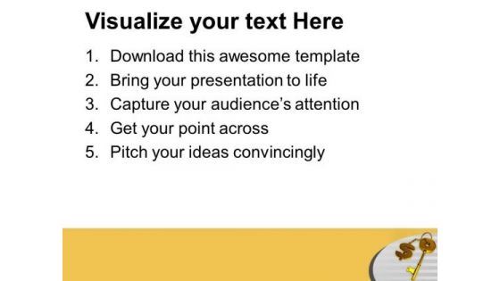 Key To Dollar Business Success PowerPoint Templates Ppt Backgrounds For Slides 0313
