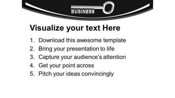 Key To Growing Business Success PowerPoint Templates Ppt Backgrounds For Slides 0413