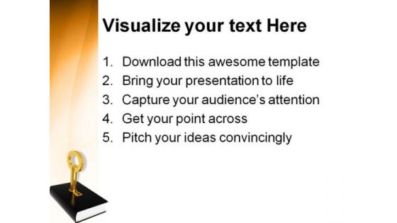 Key To Knowledge People PowerPoint Backgrounds And Templates 1210