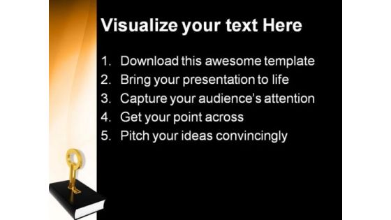 Key To Knowledge People PowerPoint Backgrounds And Templates 1210