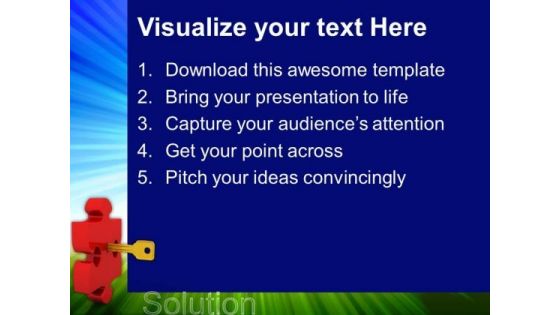 Key To Puzzle Security PowerPoint Templates And PowerPoint Themes 0612