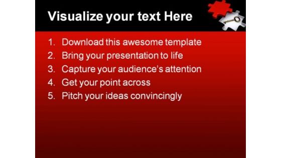 Key To Solution Business PowerPoint Templates And PowerPoint Backgrounds 0211
