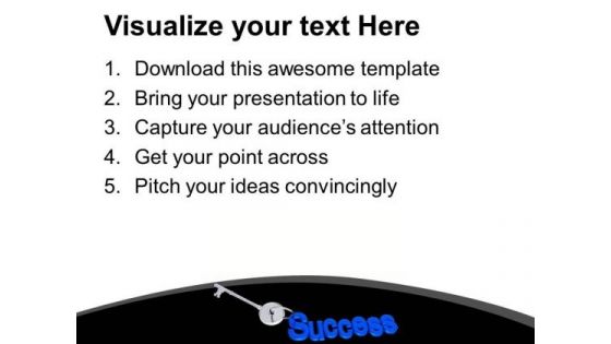 Key To Success Business Achievement PowerPoint Templates Ppt Backgrounds For Slides 0313