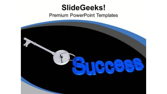Key To Success Business Achievement PowerPoint Templates Ppt Backgrounds For Slides 0313