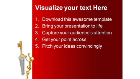 Key To Success Business PowerPoint Templates And PowerPoint Backgrounds 0811