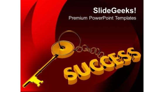Key To Success Business PowerPoint Templates Ppt Backgrounds For Slides 0313