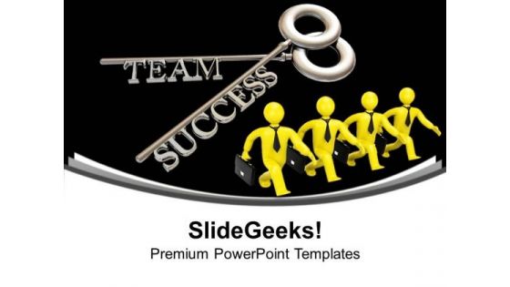 Key To Success Business Teamwork PowerPoint Templates Ppt Backgrounds For Slides 0113