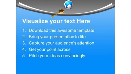 Key To Success For Global Business PowerPoint Templates Ppt Backgrounds For Slides 0413