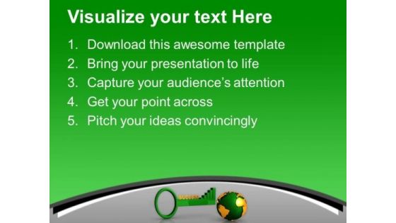 Key To Success Global Business Preservation PowerPoint Templates Ppt Backgrounds For Slides 0413