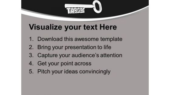 Key To Target Business PowerPoint Templates Ppt Backgrounds For Slides 0313
