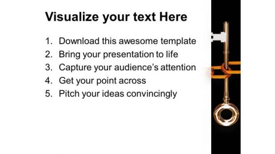 Key With Chain Concept Of Security PowerPoint Templates Ppt Backgrounds For Slides 0113
