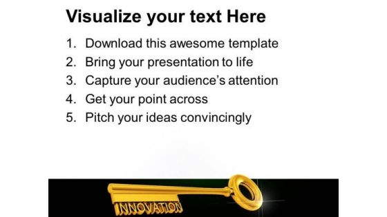 Key With Innovation PowerPoint Templates And PowerPoint Themes 0912