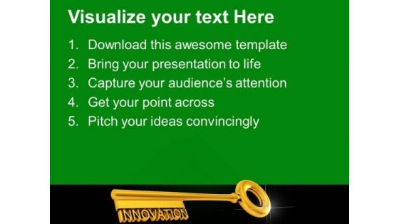 Key With Innovation PowerPoint Templates And PowerPoint Themes 0912