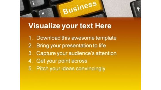 Keyboard With Business Communication PowerPoint Templates And PowerPoint Backgrounds 0611