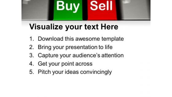 Keyboard With Two Business Keys E Commerce PowerPoint Templates Ppt Backgrounds For Slides 0213