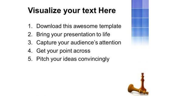 King Defeats King Chess Game PowerPoint Templates And PowerPoint Themes 0612