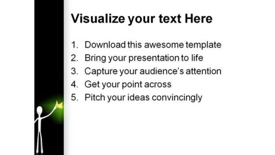 King Holding Crown Metaphor PowerPoint Themes And PowerPoint Slides 0511