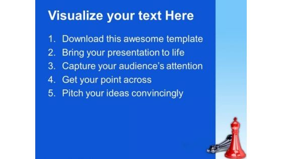 King Is Down Business Strategy PowerPoint Templates Ppt Backgrounds For Slides 1212