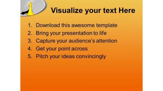 King Stands Tall Next To Defeated Black PowerPoint Templates Ppt Backgrounds For Slides 0213
