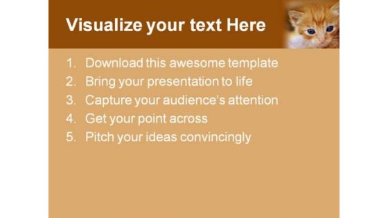 Kitten Animals PowerPoint Templates And PowerPoint Backgrounds 0211
