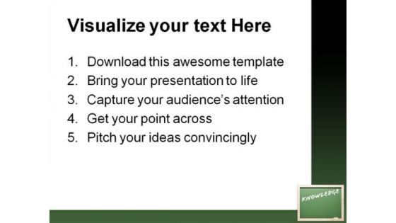 Knowledge Education PowerPoint Templates And PowerPoint Backgrounds 0811