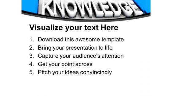 Knowlegde Is Obtained From Books PowerPoint Templates Ppt Backgrounds For Slides 0413