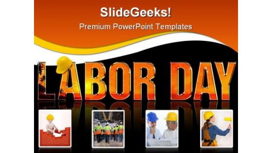 Labor Day Construction PowerPoint Backgrounds And Templates 1210