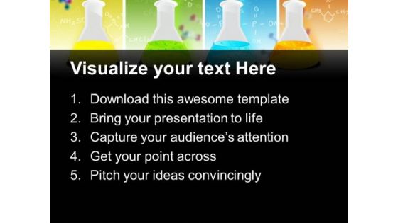 Laboratary Flasks Science PowerPoint Templates And PowerPoint Themes 0612