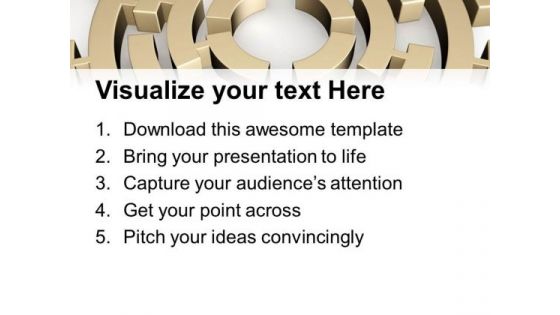Labyrinth For Problem Solving PowerPoint Templates Ppt Backgrounds For Slides 0413