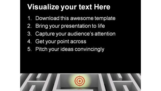 Labyrinth To Destination Business PowerPoint Templates And PowerPoint Backgrounds 0311