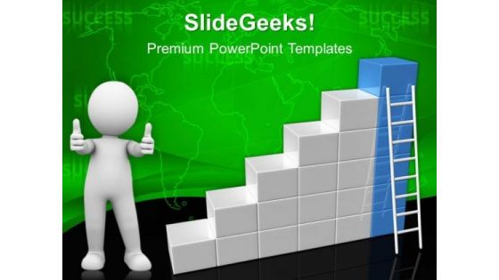 Ladder Success Business PowerPoint Templates And PowerPoint Themes 0412