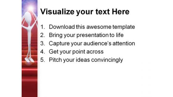 Ladder Success PowerPoint Themes And PowerPoint Slides 0711