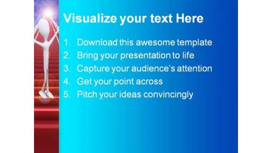 Ladder Success PowerPoint Themes And PowerPoint Slides 0711
