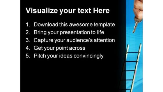 Ladder To Success Future PowerPoint Templates And PowerPoint Backgrounds 0311