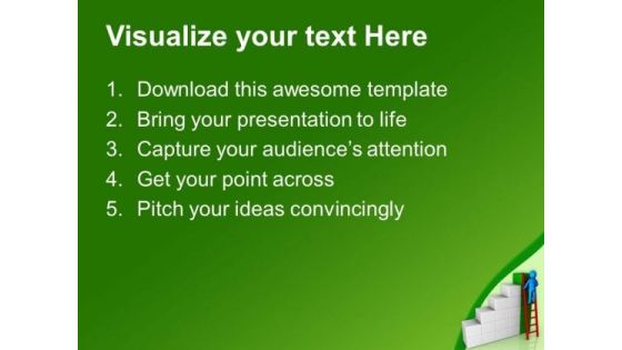 Ladder To Success In Business Opportunties PowerPoint Templates Ppt Backgrounds For Slides 0613