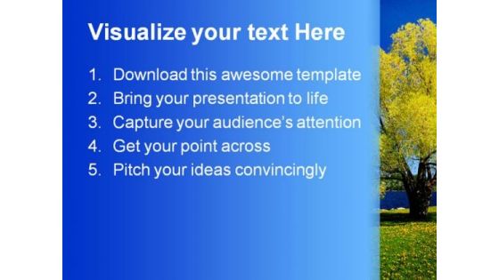 Lake Nature PowerPoint Template 1110