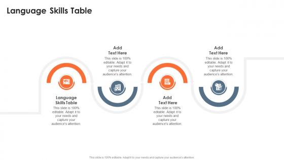 Language Skills Table In Powerpoint And Google Slides Cpb