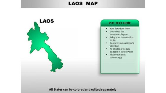 Laos PowerPoint Maps