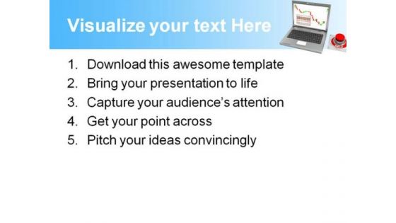 Laptop And Help Button Security PowerPoint Templates And PowerPoint Backgrounds 0711
