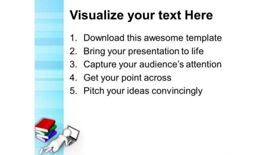 Laptop Can Replace Books PowerPoint Templates Ppt Backgrounds For Slides 0713