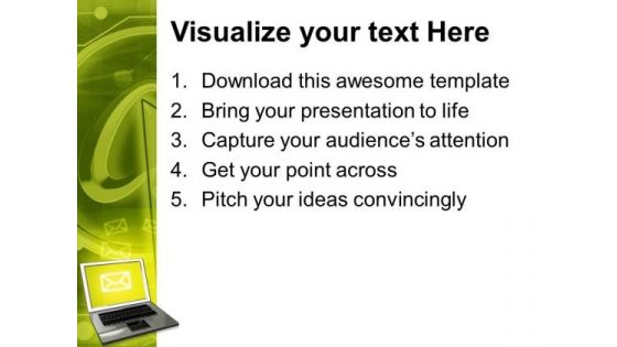 Laptop Concept Communication PowerPoint Templates And PowerPoint Themes 0812