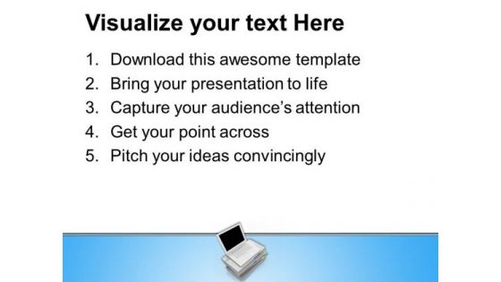 Laptop Replacing Books Technology PowerPoint Templates Ppt Backgrounds For Slides 0413
