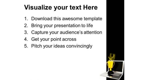 Laptop Trophy Events PowerPoint Templates And PowerPoint Themes 0712