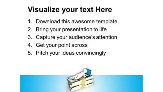 Laptop Use Can Save Money PowerPoint Templates Ppt Backgrounds For Slides 0713